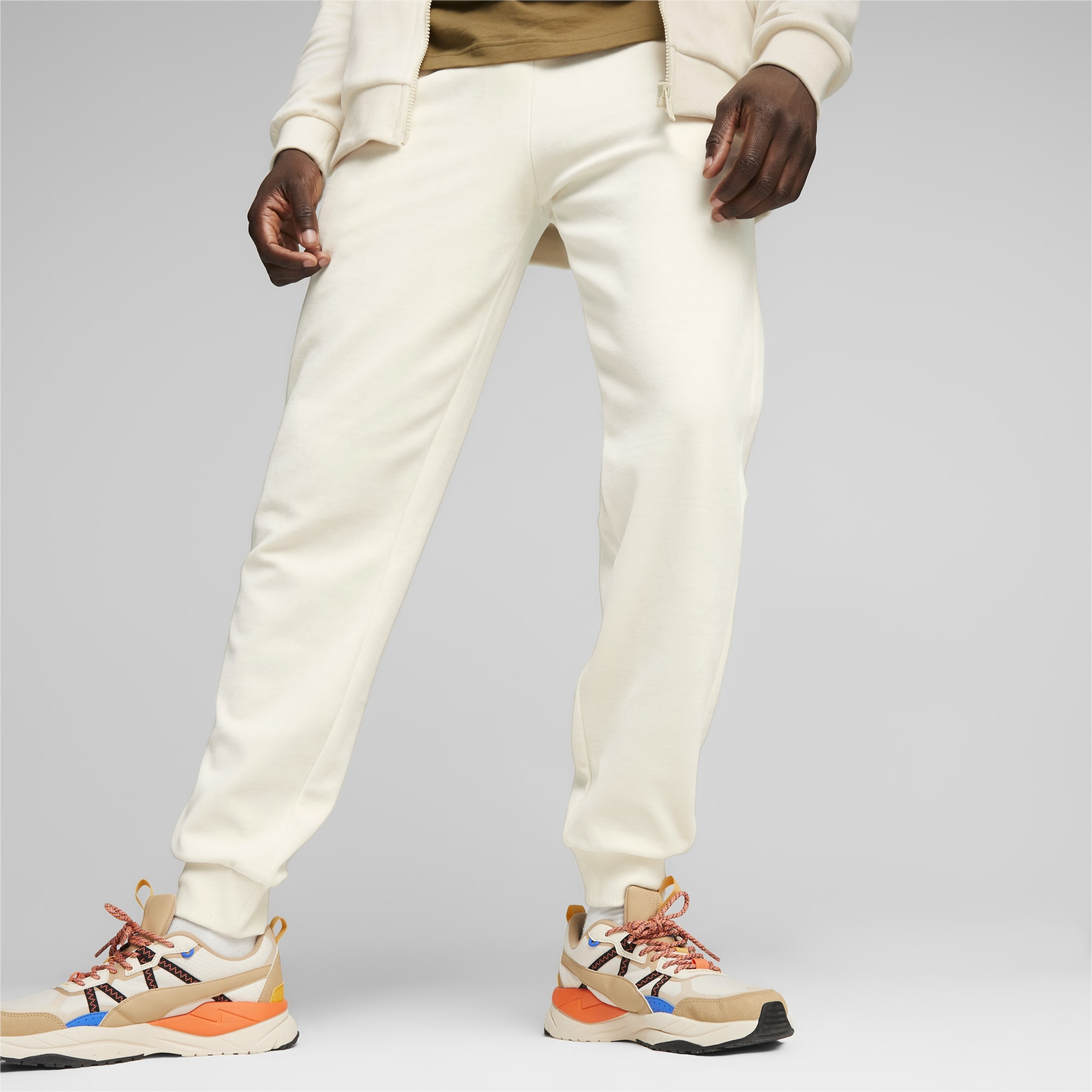 Gold jogger pants sales